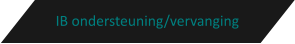 IB ondersteuning/vervanging